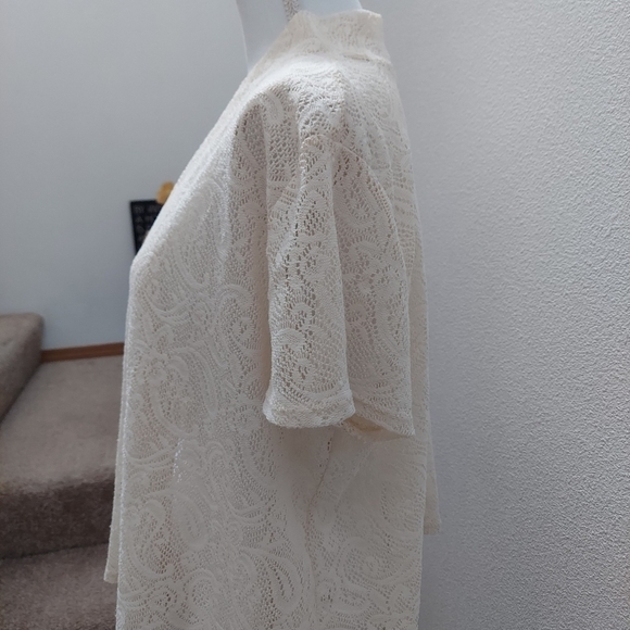 Dress Barn woman dress cover up Size 18/20 Tan/ Cream weding formal, casual gift - Picture 3 of 7